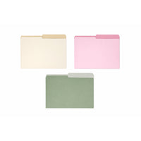 Merangue Matcha & Strawberry Latte File Folder - 3 Pack-Reversible 1/2-cut file folders