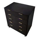 Manhattan Comfort Granville 37.8" Modern Tall Dresser - Black-30 Day Limited Manufacturer's Warranty