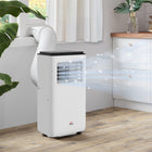 HOMCOM 10,000 BTU Portable Air Conditioner with Timer - White-2 speeds and a temperature range of 59°F-88°F 