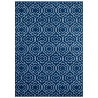 Modway Frame Transitional Moroccan Trellis Area Rug - 5 ft W x 8 ft L - Moroccan Blue/Light Blue-Transitional Moroccan Trellis Area Rug