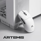 Cybeart Artemis Ultra-Light Tri-Mode Wireless Mouse - White-Kailh micro switches rated for 80M clicks deliver crisp, tactile feedback and long-lasting durability