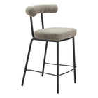 Zuo Kede Counter Stool - Green Tweed-Ergonomic and supportive footrest
