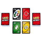 Uno HWV18 Show 'em No Mercy-The Stacking Rule lets players pass the penalty (Draw +2, +4, +6, +10) to the next player until whoever can't play has to take all the cards combined!