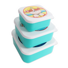 Danawares Nickelodeon Paw Patrol 3-Piece Square Lunch Box Set-BPA free plastic