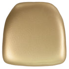 Flash Furniture Hard Gold Vinyl Chiavari Chair Cushion-Firm Chair Cushion