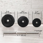 Soozier Adjustable 2 x 44lb Weight Dumbbell Set -Easy to assemble and clean