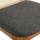 Modway Monarch Wood and Rattan Dining Side Chair - Honey/Natural/Grey-9