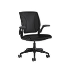 Humanscale Diffrient World Task Chair - Black-Uses the laws of physics and harnesses the user's body weight to automatically provide the right amount of recline for every individual, every time