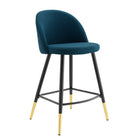 Modway Cordial Fabric Counter Stools - Azure - Set of 2-Assembly Required