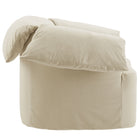 Modway Lark Slipcovered Fabric Oversized Armchair - Linen-Rubberwood Legs With Floor Glides