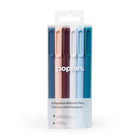 Poppin Modern Signature Ballpoint Pens - Assorted Colours - 6 Pack  -Medium 1mm tip is smooth as silk; no skips here