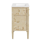 Modway Elysian 30" Wood Bathroom Vanity - White/Burl-Mango Wood Construction