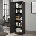 Sauder HomePlus Storage Cabinet - Raven Oak-Adjustable base levelers for alignment on uneven flooring