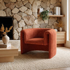 Zuo Viana Accent Chair - Burnt Orange-Chair Weight Capacity: Supports up to 280 lb