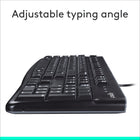 Logitech K120 Wired Keyboard for Windows, USB Plug-and-Play - Black-Tested under limited conditions (maximum of 60 ml liquid spillage). Do not immerse keyboard in liquid.