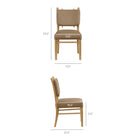 Modway Mauden Performance Velvet Dining Side Chairs - Taupe - 2 Pack-Stain-Resistant Performance Velvet Upholstery