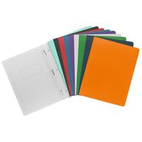 Merangue Report Cover - Assorted Colours - 50 Pack-Colour tinted one side only report cover