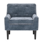 Zuo Frankfurt ArmChair - Grey-Soft and smooth velvet fabric