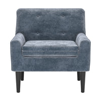 Zuo Frankfurt ArmChair - Grey-Soft and smooth velvet fabric