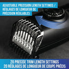 Bell+Howell Vacutrim Cordless Rechargeable Electric Beard Trimmer - Black-6