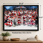 Frameworth Carolina Hurricanes 20" H x 29" W Framed Canvas Celebration 2026 Stanley Cup Champions Framed Canvas - Officially Licensed NHL/NHLPA-7