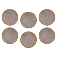 Maxwell & Williams Table Accents Placemat Round - 38 cm - Grey Natural - 6 Pack-Wipe with Wet Cloth