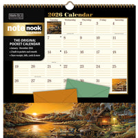 WSBL 2026 Terry Redlin Note Nook Monthly Wall Calendar - 12" W x 12" H  - English-12-month format (January - December 2026)