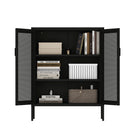 Manhattan Comfort Amelia 31.5" Modern Accent Cabinet - Black-30 Day Limited Manufacturer's Warranty
