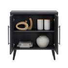 Manhattan Comfort Jodie 31.1" Mid-Century Modern Accent Cabinet - Charcoal Grey-15.7" L x 31.1" W x 32" H