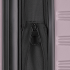 Bugatti Mecca Collection 30" Hardside Checked Spinner Luggage - Lilac-Single 360-degree spinner wheels for effortless, smooth and quiet rolling
