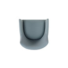 Manhattan Comfort Gansevoort 22.5" Modern Faux Leather Upholstered Dining Armchair - Pewter-22.25" L x 23" W x 32.25" H