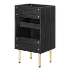Modway Chaucer 18" Bathroom Vanity Cabinet - Black-Sink Basin And Fixtures Not Included