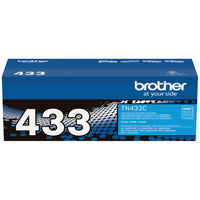 Brother TN433 High-Yield Cyan Toner Cartridge-Cyan toner produces vivid, colourful documents