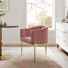 Modway Savour Tufted Performance Velvet Accent Chair - Dusty Rose-Stain-Resistant Performance Velvet