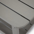 Backyard Lifestyles Side Table with Shelf - Light Grey-Will Not Crack, Chip, Rust, or Peel.