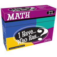 Teacher Created Resources I Have- Who Has Math Game - Grade 3-4 -The entire class can have fun while practicing skills in math
