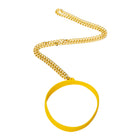 30 Second Dance Party DPYPN032021 Dance Party Button Necklace-This stylish accessory features a sleek gold chain designed to hold the 30 Second Dance Party Button (sold separately), so you can carry the power of spontaneous fun around your neck
