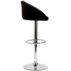Modway Marshmallow Bar Stool - Black-Hydraulic Adjustable Height