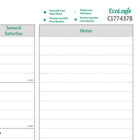 Blueline 2027 EcoLogix Monthly Desk Pad Calendar - 22" x 17" - Bilingual-Reinforced chipboard backer