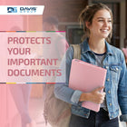 Davis Group Economy 1.5" 3-Ring View Binders - Blush - 6 Pack-Clear interior pockets on front & back covers to secure loose documents and allow for easy identification of content