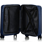 Champs Iconic II 20" Carry-on Luggage Case - Navy-Lightweight Polycarbonate Material