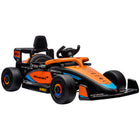 Qaba 12V Electric Car for Kids with Remote Control for 3-5 Years - Orange-Ensuring a realistic and thrilling drive for kids 