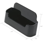 Deflecto Sustainable Office Single Business Card Holder - Black-Holds approximately 50 cards