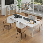 Homy Casa Conference Chairs - Suede Brown Fabric - 4 Pack-Adjustable foot caps prevent wobbling and protect floors from scratches.