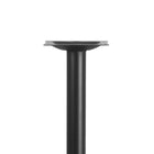 Flash Furniture 30'' x 30'' Cast Iron Restaurant Table X-Base with 3'' Dia. Table Height Column, Black-Easy 2-Piece Assembly with Single Bolt