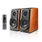 Edifier S1000W WiFi Audiophile Active Bookshelf 2.0 Speaker with Multiple Inputs Connection - Brown-Experience audiophile-grade sound quality with a 24-bit/192kHz Hi-Res audio signal, delivering crystal-clear audio reproduction and exceptional detail
