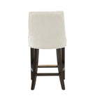 Manhattan Comfort Beever 18.9" Modern Chenille Upholstered Counter Stool - Cream - 3 Pack-Minimal Assembly Required. Hardware Included
