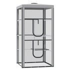PawHut 39" L Large Catio Outdoor Cat Enclosure with 3 Platforms - Grey-Fully enclosed cat enclosure provide large space for your cat to rest and play 