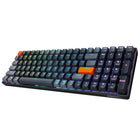 Adesso EasyTouch 1200 Compact RGB Mechanical Keyboard – 100-Key, Wired/Wireless/Bluetooth, QMK/VIA, Red Switches, Copilot Key-Quiet Red Mechanical Switches: Smooth and responsive keystrokes ideal for both office and home use