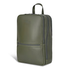 Champs Onyx Leather Classic Backpack - Khaki-Front zippered pocket